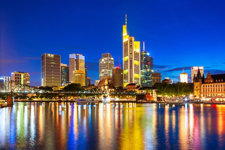 Skyline von Frankfurt am Main Deutschland
