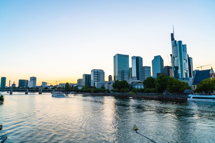 Foto skyline von frankfurt am main