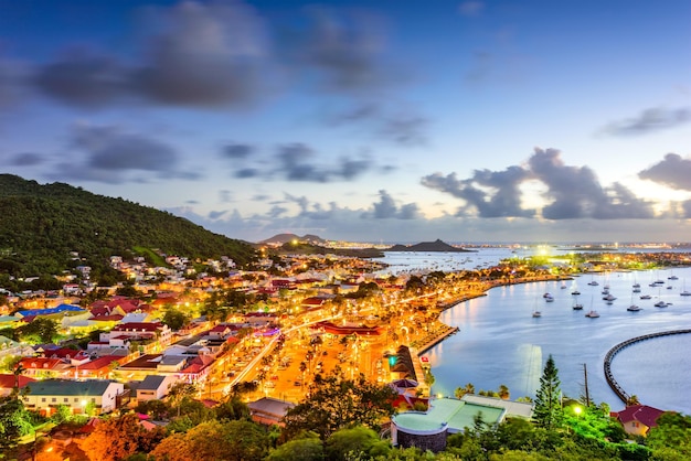 Skyline von Marigot St. Martin