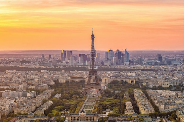 Skyline von Paris mit Eiffelturm-Stadtbild von Frankreich