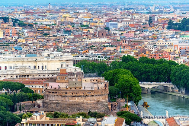 Skyline von Rom mit Castel SantAngelo