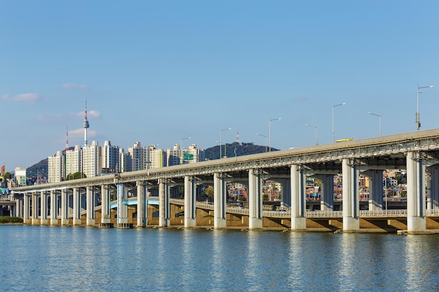 Skyline von Seoul in Südkorea