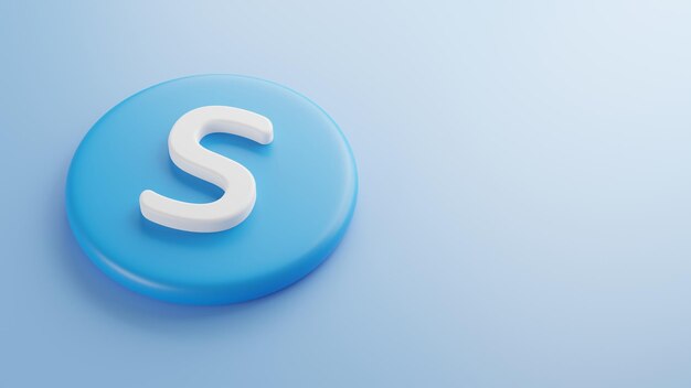 Foto skype-hintergrund-3d-rendering