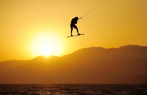 Skysurf en el lago Kinneret