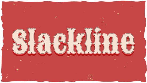 Foto slackline-vintage-text