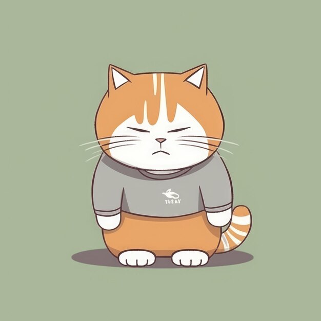 Sleepy Cat Tired Sport TShirt