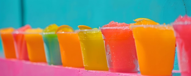 Slushie-Tassen in Neonfarben