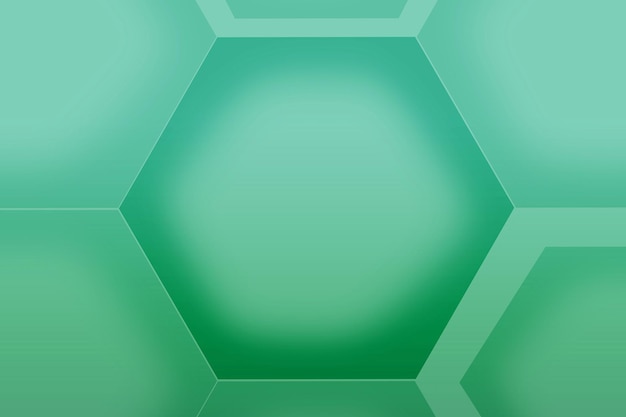 Smaragdgrünes Hexagon-Formmuster mit Farbverlauf für abstrakten Hintergrund