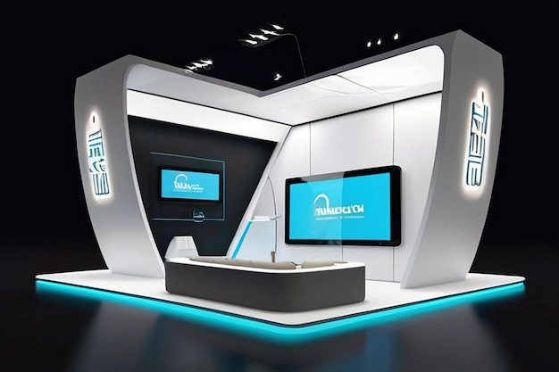 Smart Home Expo Branding Mockup Integrieren Sie das Logo in futuristische Heim-Einstellungen, interaktive Displays und digitale Schnittstellen