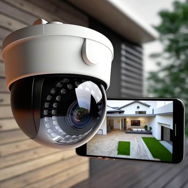 Smart Home Guardian CCTV-Kamera überwacht die Umgebung