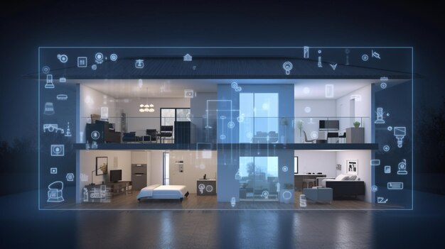 Smart Home mit IoT-Konzept