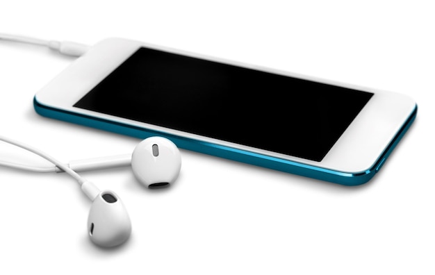 Smartphone con auriculares