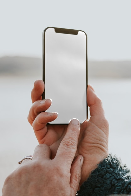Smartphone-Bildschirm-Mockup png digitales Gerät