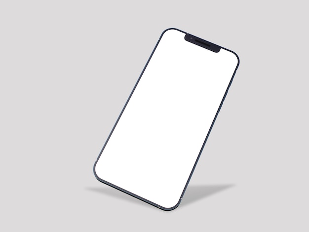 Smartphone com tela em branco