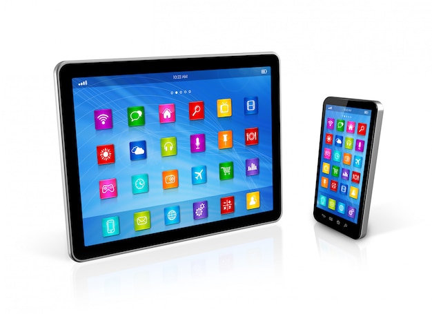 Smartphone e tablet digital