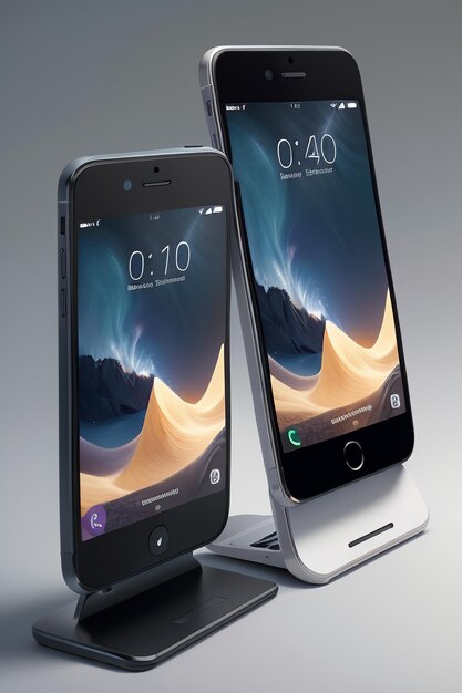Smartphone-Handy-Produkt-Mockup-Display-Werbung, die Mockup-Hintergrundhintergrund darstellt