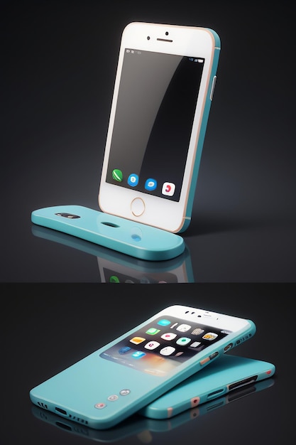 Smartphone-Handy-Produkt-Mockup-Display-Werbung, die Mockup-Hintergrundhintergrund darstellt