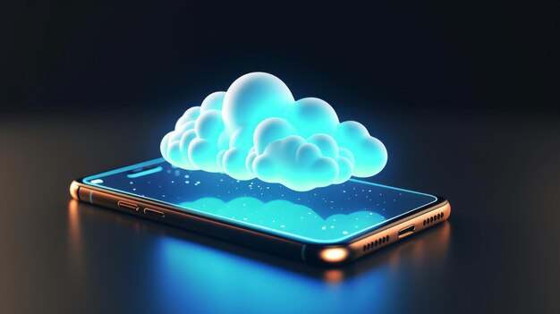 Smartphone mit Cloud-Technologie