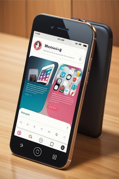 Foto smartphone mobiltelefon produkt mockup anzeige werbung rendering mockup tapeten hintergrund