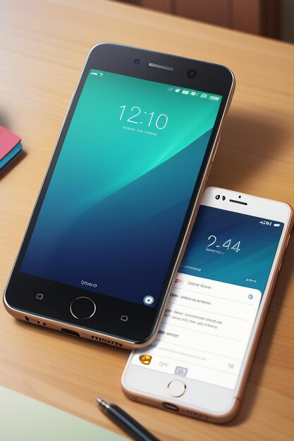 Foto smartphone mobiltelefon produkt mockup anzeige werbung rendering mockup tapeten hintergrund