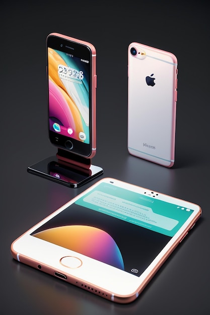 Smartphone Mobiltelefon Produkt Mockup Anzeige Werbung Rendering Mockup Tapeten Hintergrund