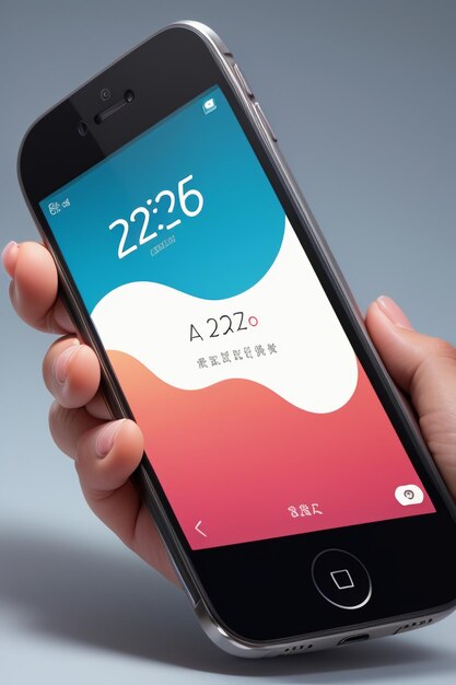 Smartphone Mobiltelefon Produkt Mockup Anzeige Werbung Rendering Mockup Tapeten Hintergrund