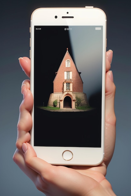 Foto smartphone mobiltelefon produkt mockup anzeige werbung rendering mockup tapeten hintergrund