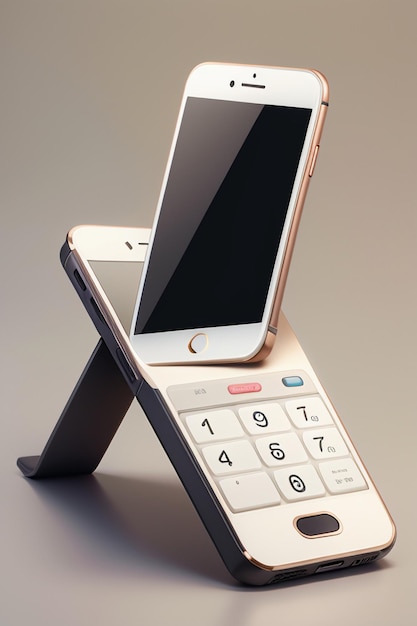 Smartphone Mobiltelefon Produkt Mockup Anzeige Werbung Rendering Mockup Tapeten Hintergrund