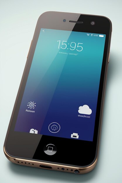 Smartphone Mobiltelefon Produkt Mockup Anzeige Werbung Rendering Mockup Tapeten Hintergrund