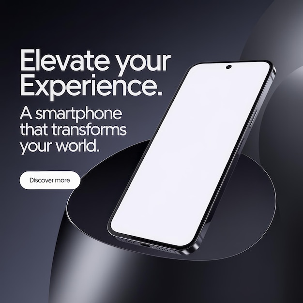 Smartphone-Werbung Social-Media-Design-Mockup