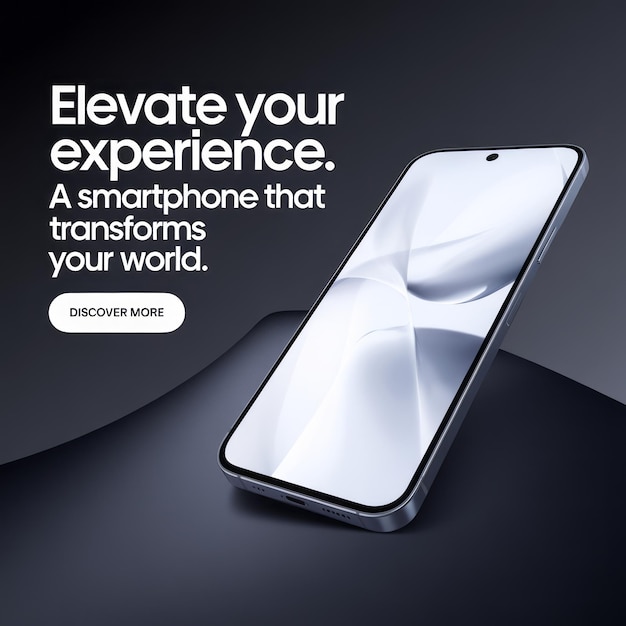 Smartphone-Werbung Social-Media-Design-Mockup