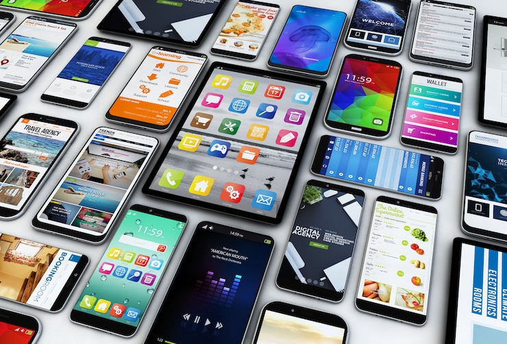Foto smartphones e tablets