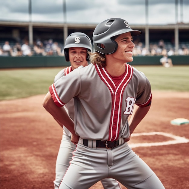 Smile Boy Softballspieler