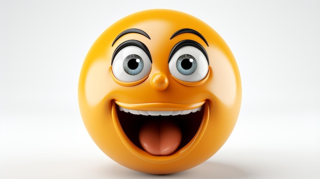 Smile Smiling Face Emoji Ein gelbes Gesicht mit lächelnden Augen Spaß und glückliche Emotionen