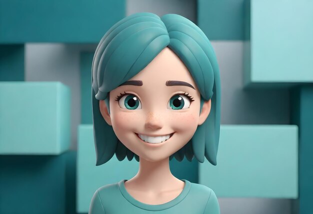 Foto smiling cartoon character