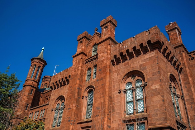 Smithsonian Castle Einkaufszentrum von Washington DC-Gebäude