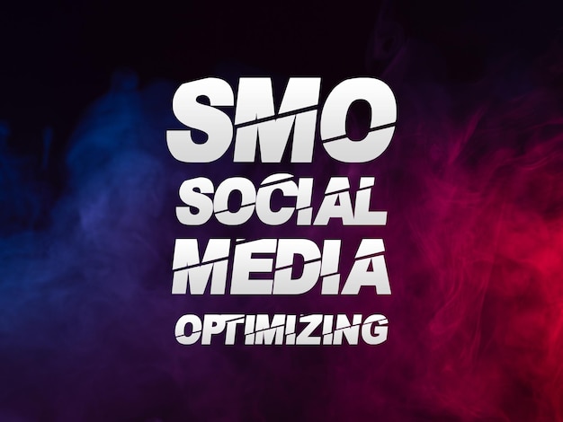 SMO optimización de redes sociales marketing en Internet e idea de marca en línea