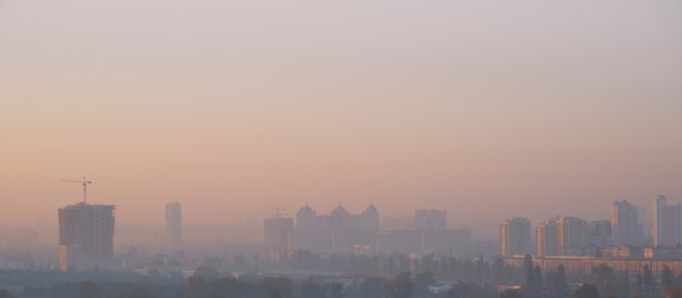 Smog in der Großstadt