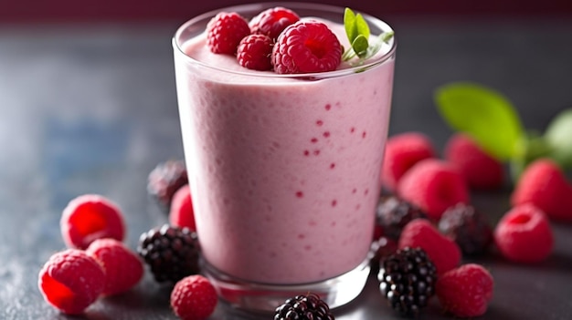 Smoothie com iogurte GENERATE AI