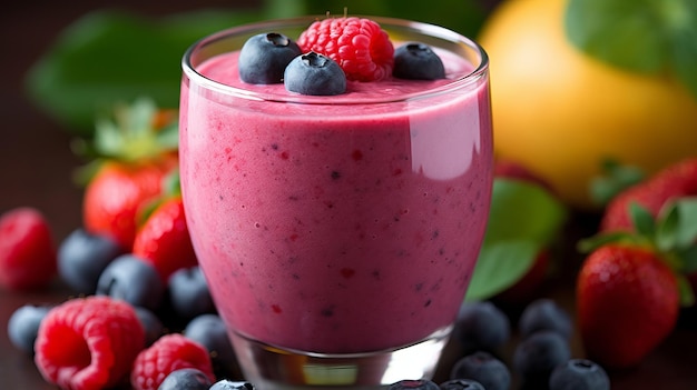 smoothie de frutas de verão