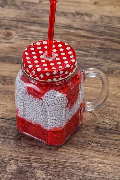 Smoothie de groselha com chia