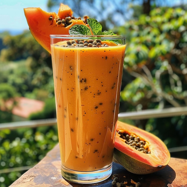 Smoothie de mamão