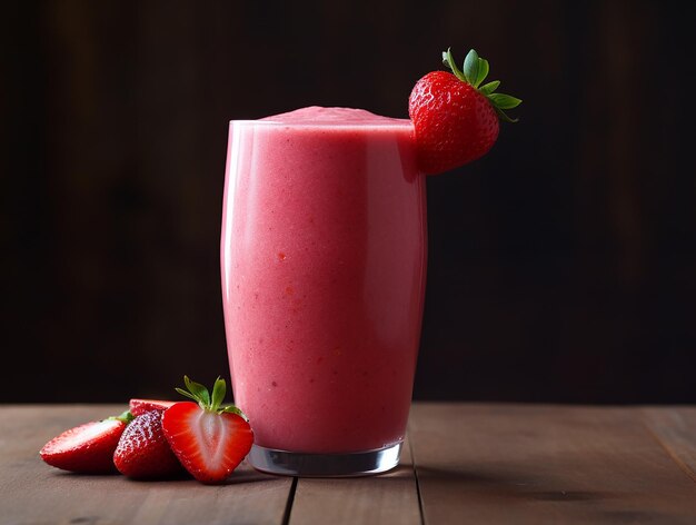 Foto smoothie de sonho de morango artístico 43 estilo