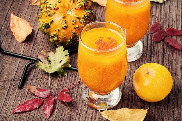 Smoothie saudável de abóbora