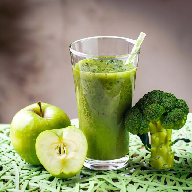 Smoothie verde com sumo verde