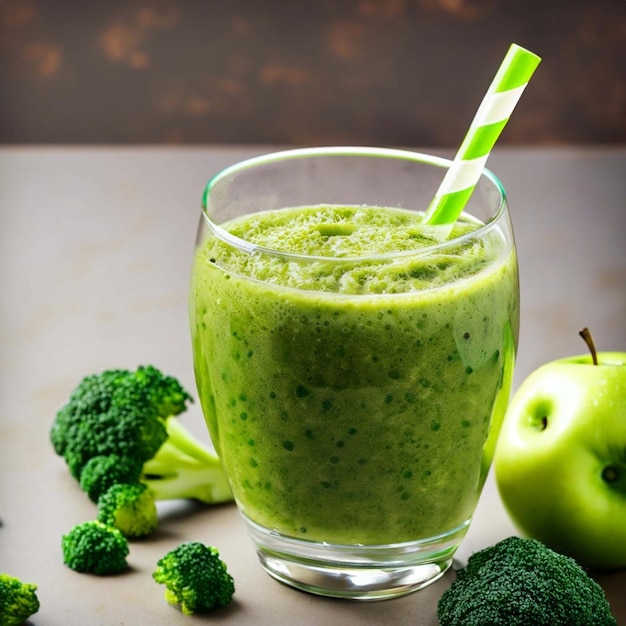 Smoothie verde com sumo verde