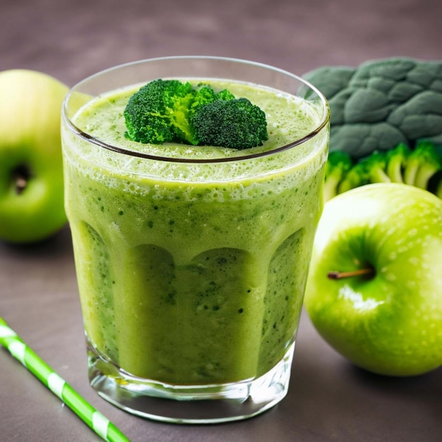 Smoothie verde com sumo verde