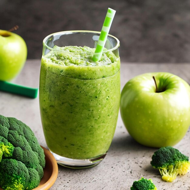 Smoothie verde com sumo verde