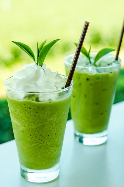 Smoothies de chá verde