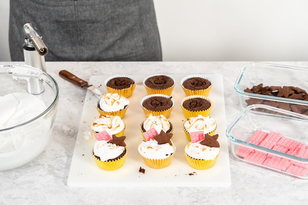 Smores cupcakes